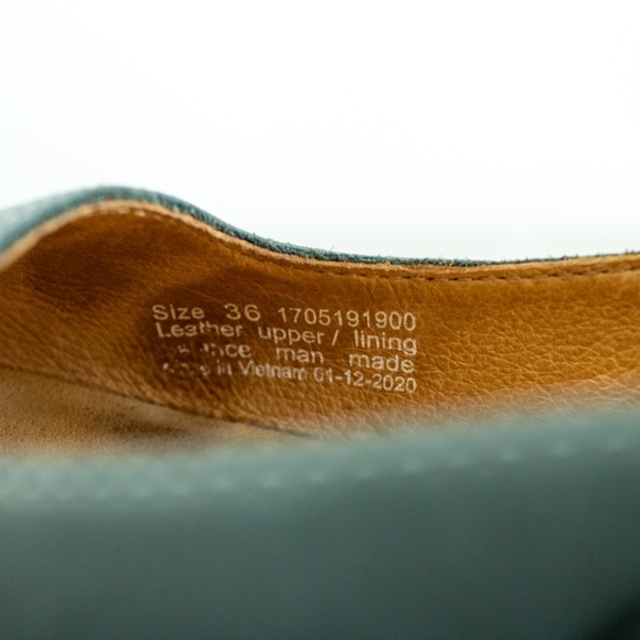 Dansko Tiana Teal Burnished Calf Leather Sandals Wedge Heel Women’s Shoes EU 36 - Picture 10 of 11